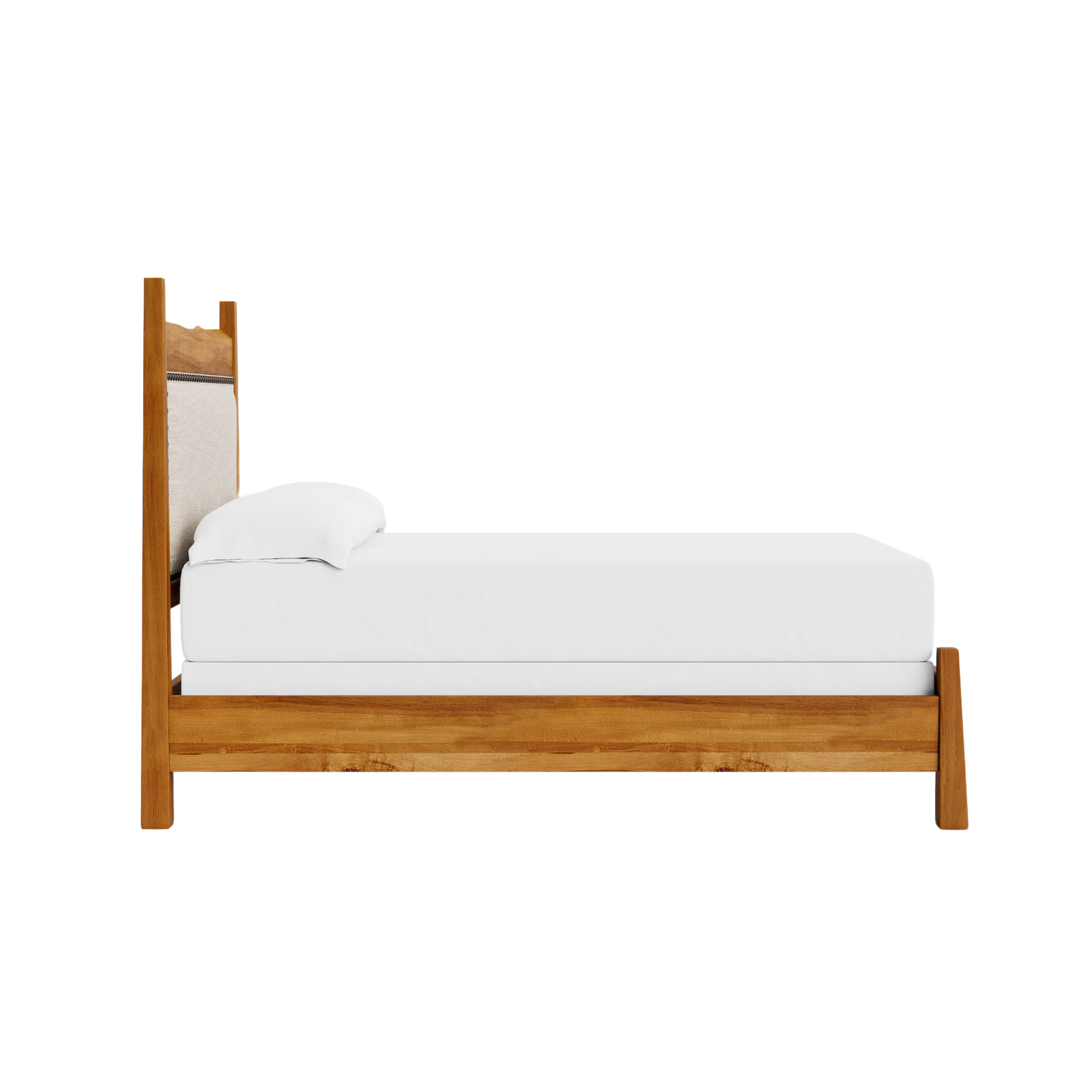 Benchmade Heritage Live Edge Upholstered Bed - Custom - Chapin Furniture
