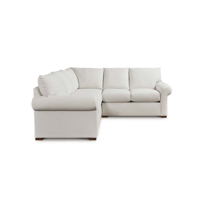 Hanover Roll Arm L-Shaped Sectional - Bellaire Cloud - Chapin Furniture