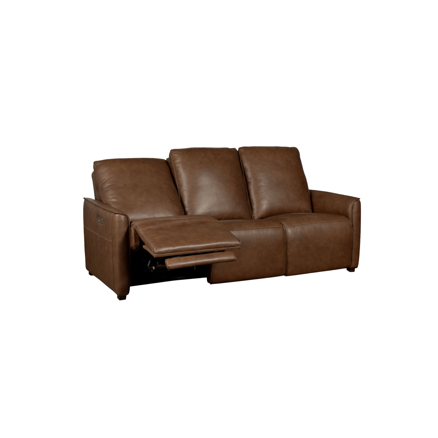 Everett Leather Reclining Sofa - Cork Leather - Chapin Furniture