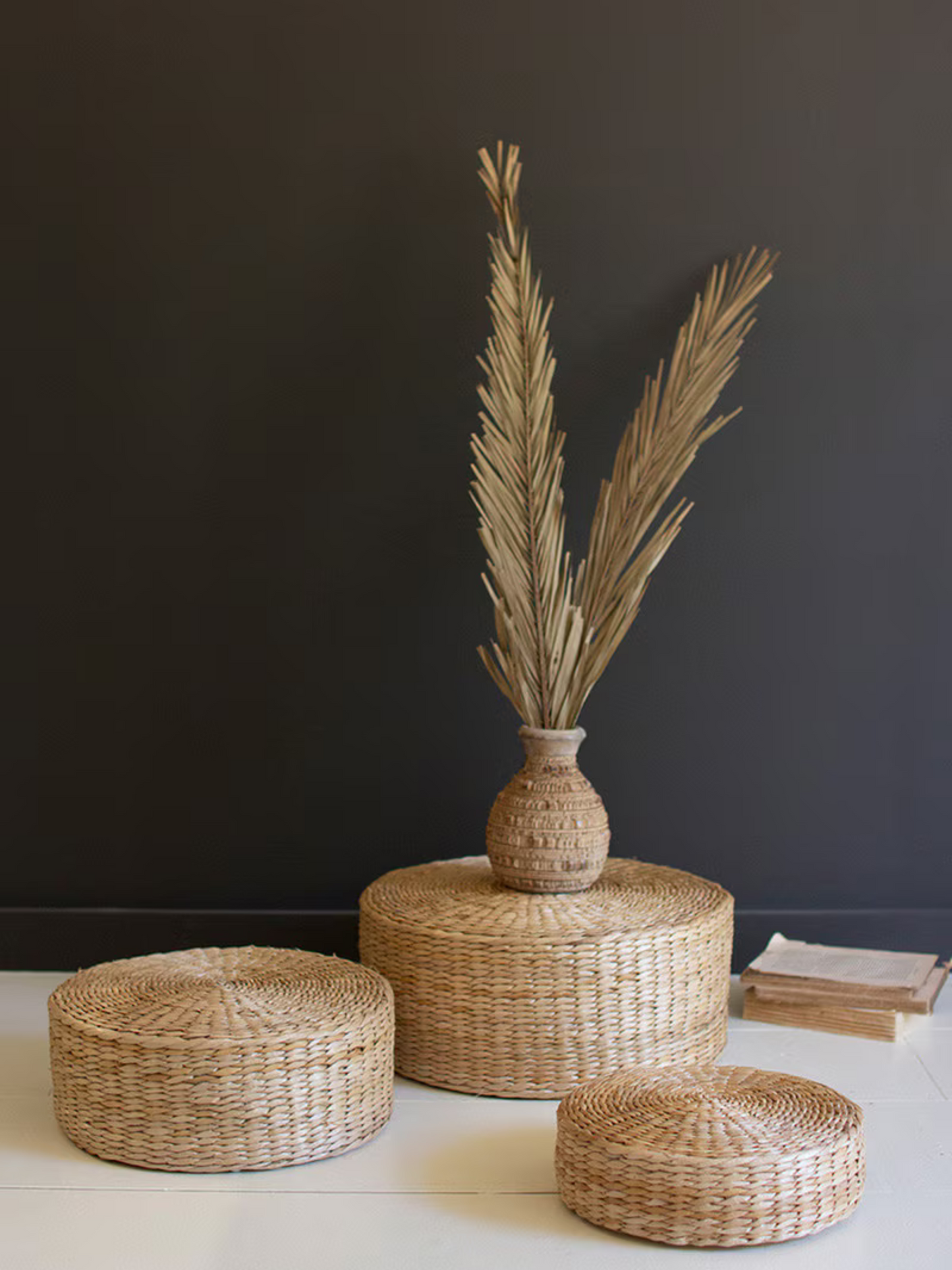 Set of 3 Tabletop Seagrass Risers - Chapin Furniture