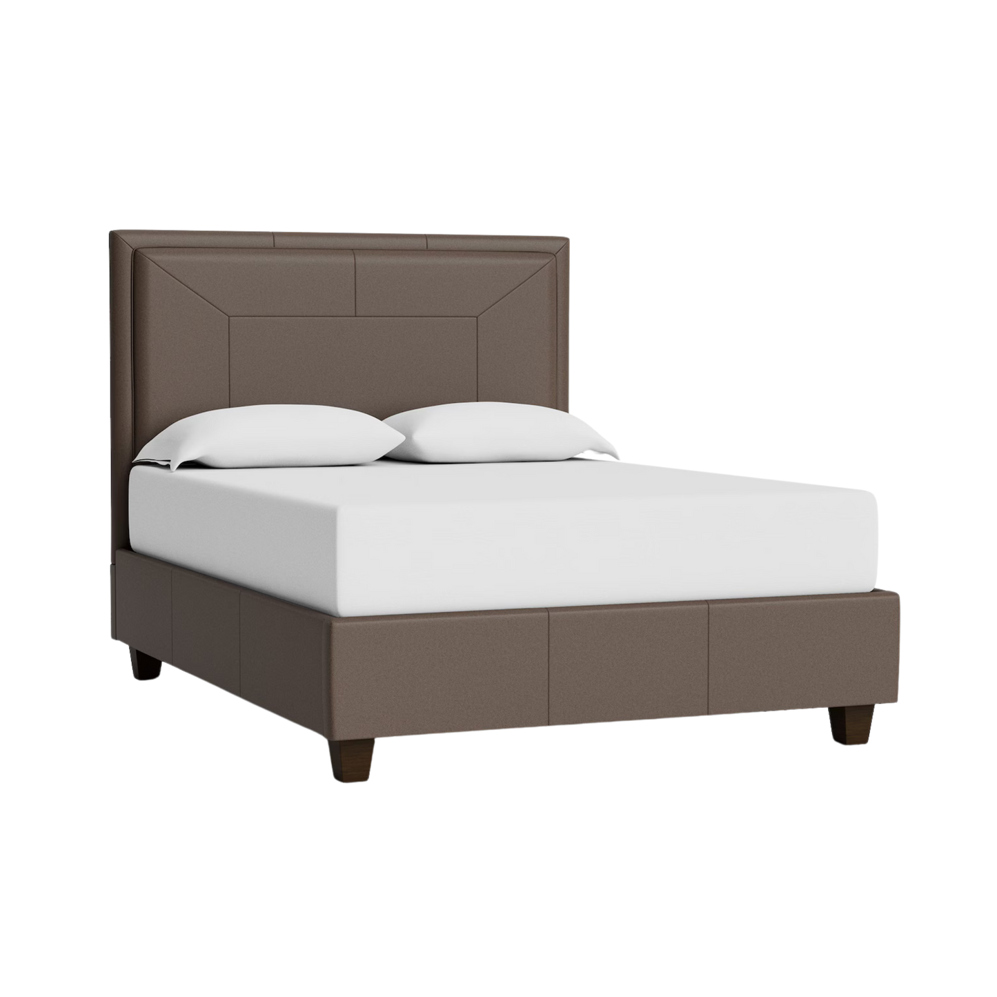 Manhattan Leather Upholstered Bed - Custom - Chapin Furniture