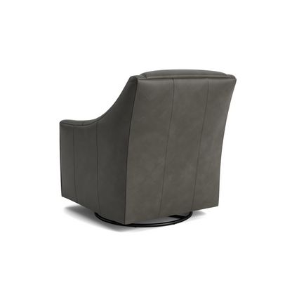 Corinna Leather Swivel Chair - Custom - Chapin Furniture