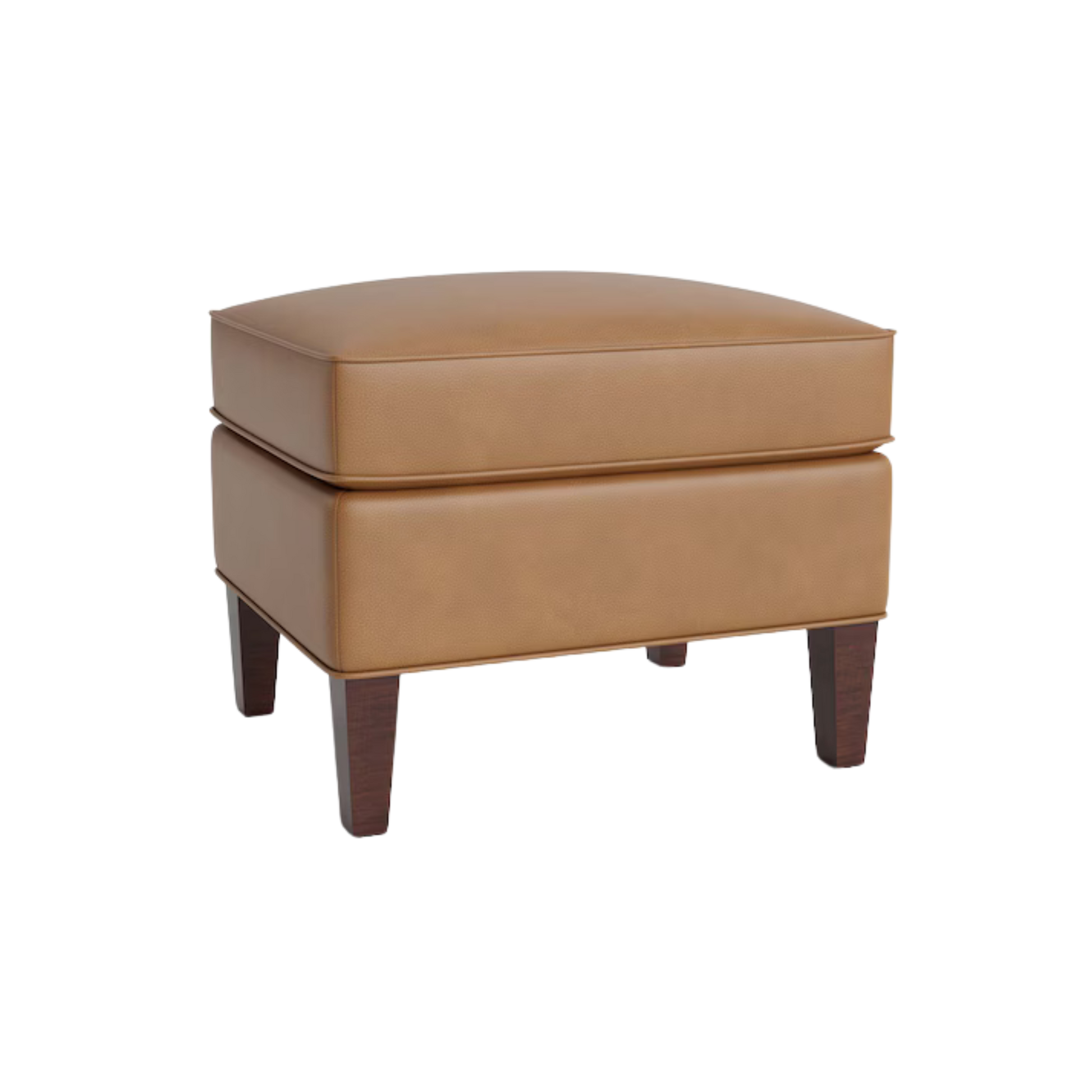 Kent Leather Ottoman - Custom - Chapin Furniture