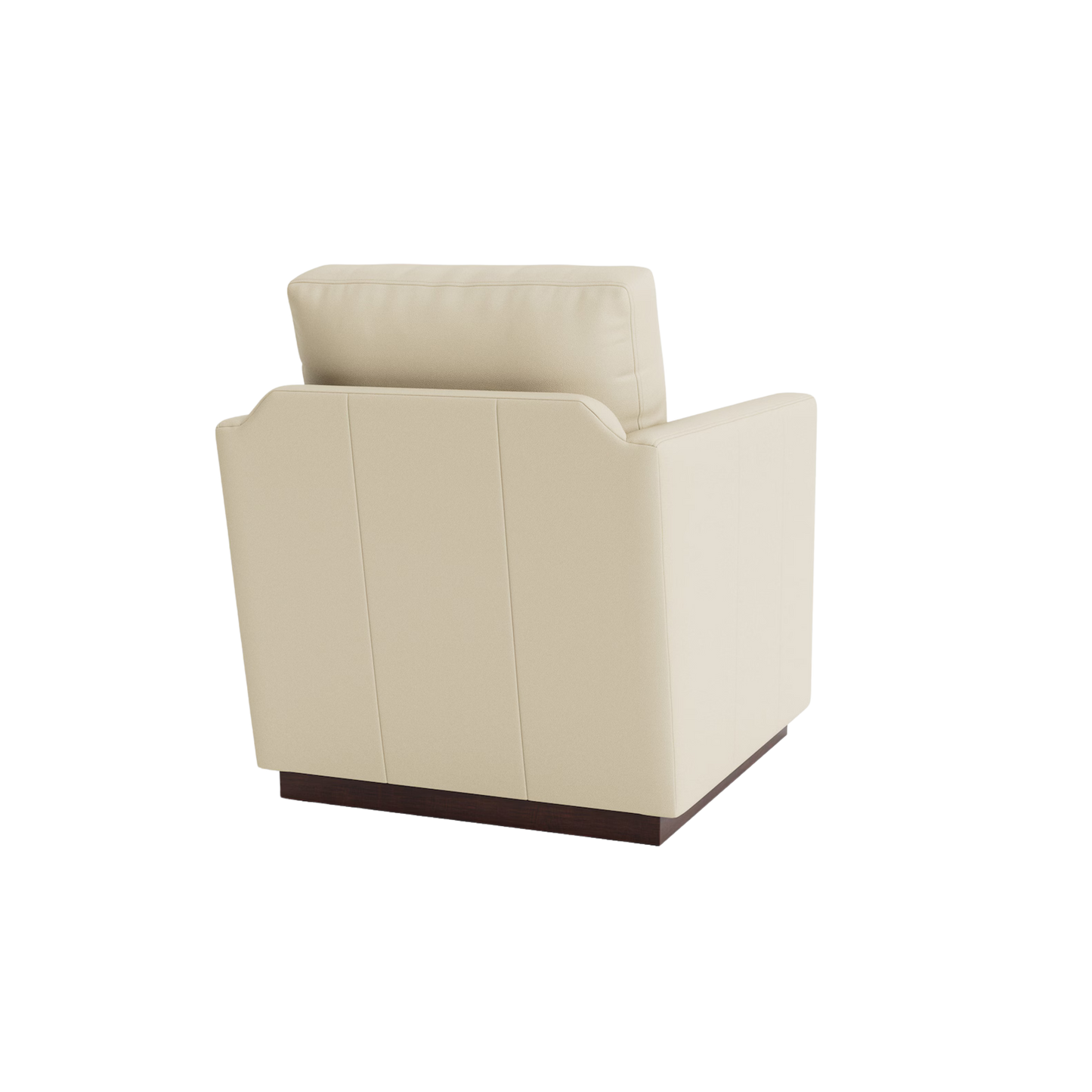 Myles Leather Thin Track Arm Swivel Chair - Custom - Chapin Furniture