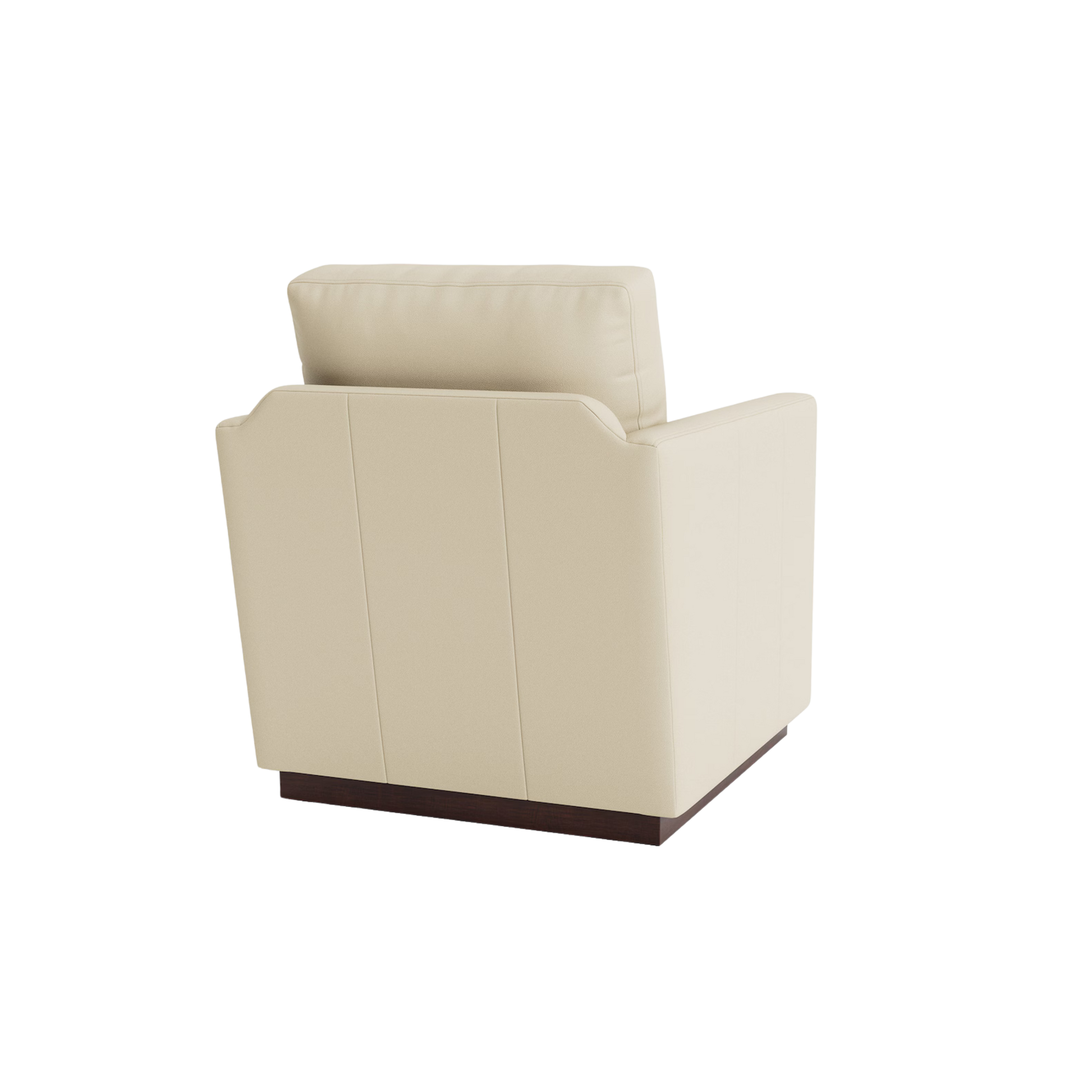 Myles Leather Thin Track Arm Swivel Chair - Custom - Chapin Furniture