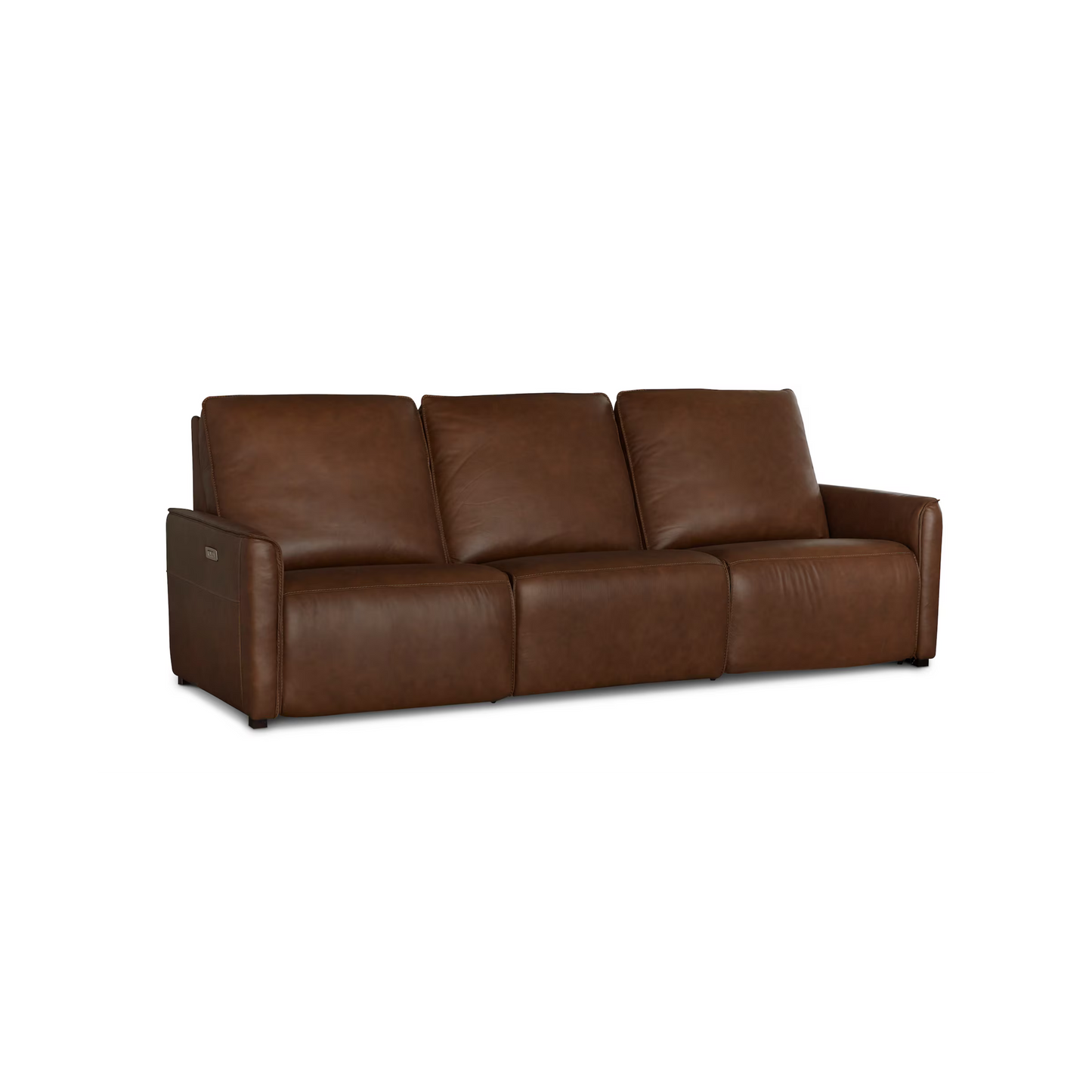 Everett Leather Modular Reclining Sofa - Cork Leather - Chapin Furniture