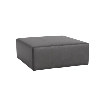 Kelly 44" Square Leather Ottoman - Custom - Chapin Furniture