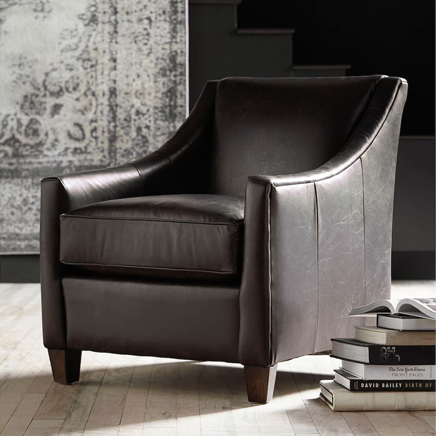 Corinna Leather Accent Chair - Custom - Chapin Furniture