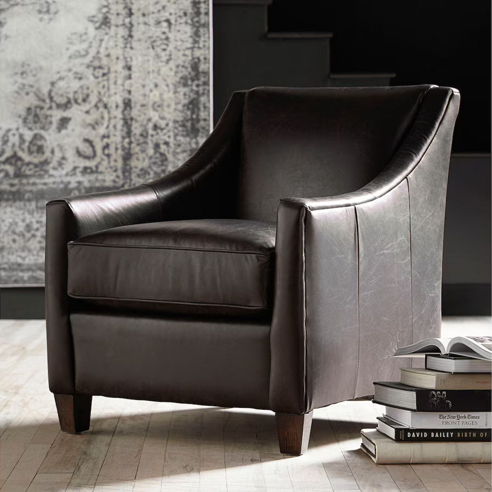 Corinna Leather Accent Chair - Custom - Chapin Furniture