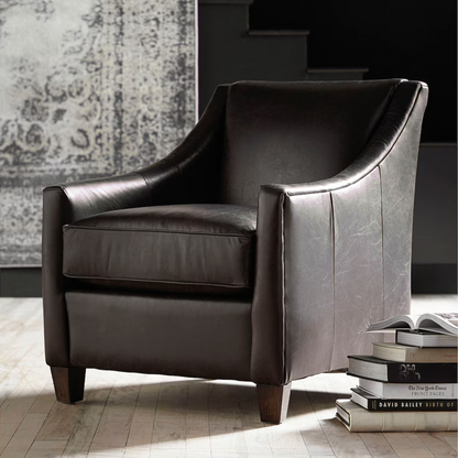 Corinna Leather Accent Chair - Custom - Chapin Furniture