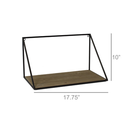 Hull Wood and Iron Shelf - Small - Chapin Furniture