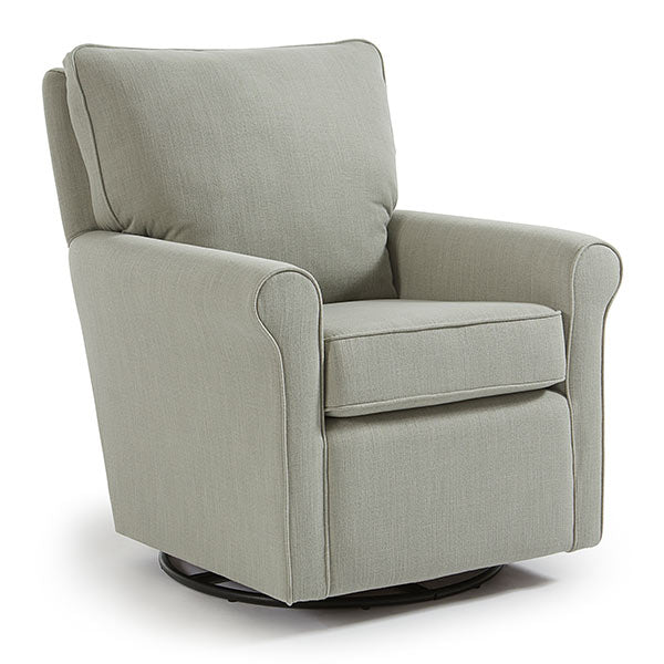 Kacey Swivel Glider Chair With Ottoman Option- Custom - Chapin Furniture