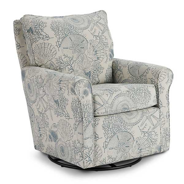 Kacey Swivel Glider Chair With Ottoman Option- Custom - Chapin Furniture