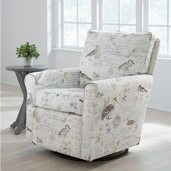 Kacey Swivel Glider Chair With Ottoman Option- Custom - Chapin Furniture