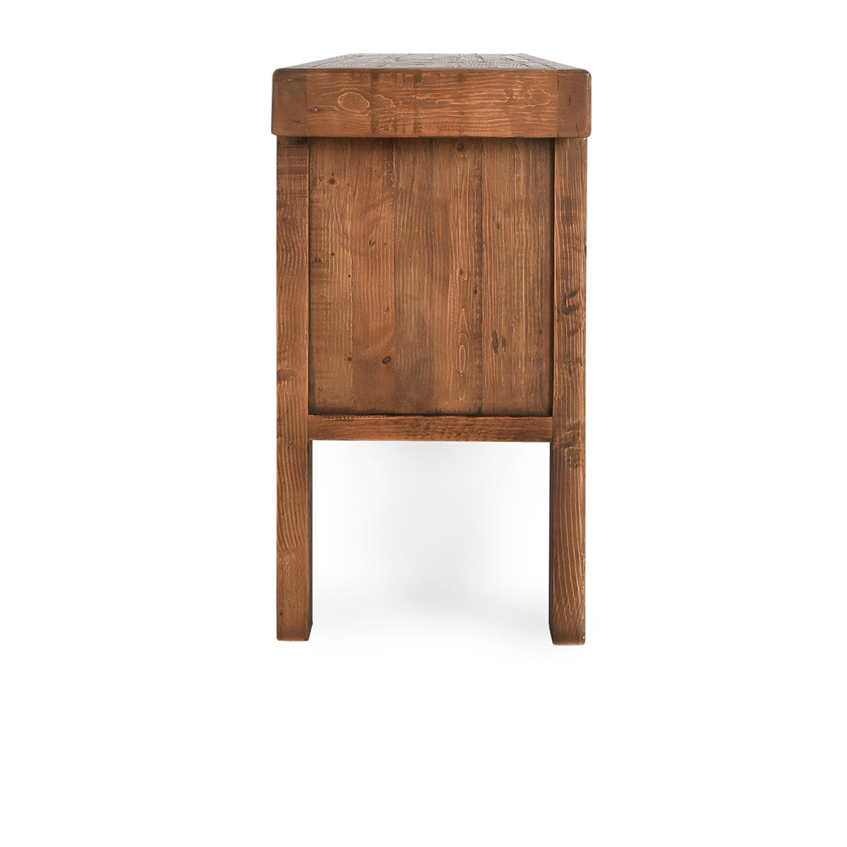 Lahey Reclaimed Pine Wood Console Table- Mission Brown - Chapin Furniture