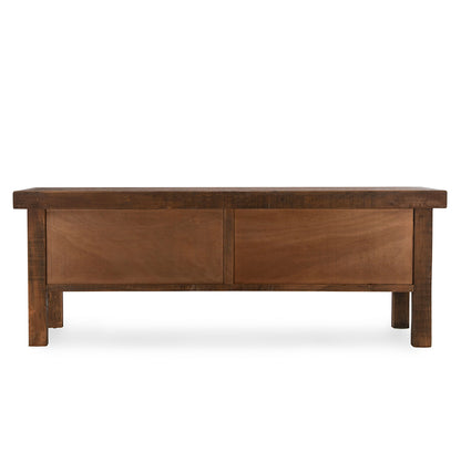 Lahey Reclaimed Pine Wood Console Table- Mission Brown - Chapin Furniture