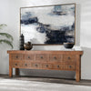 Lahey Reclaimed Pine Wood Console Table- Mission Brown - Chapin Furniture