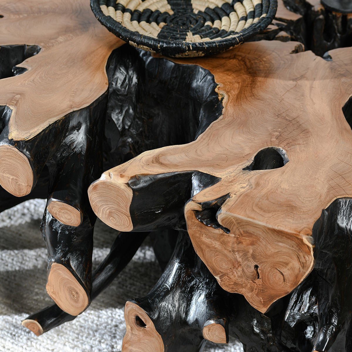 Cypress Root 40" Square Coffee Table - Chapin Furniture