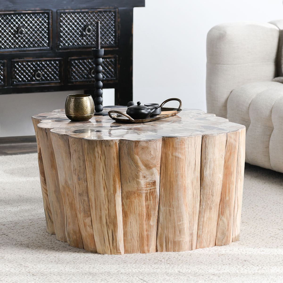 Norwest Petrified Wood Coffee Table - Chapin Furniture