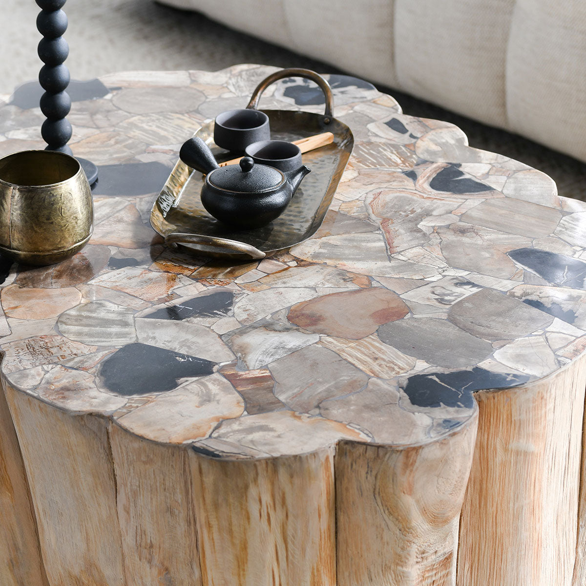 Norwest Petrified Wood Coffee Table - Thumbnail 4