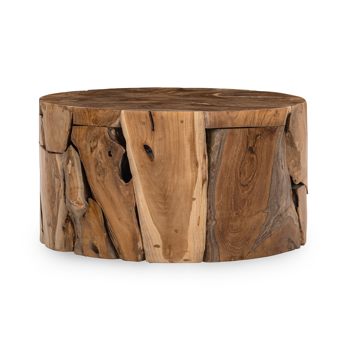 Rhea Teak Wood 32" Round Coffee Table - Chapin Furniture