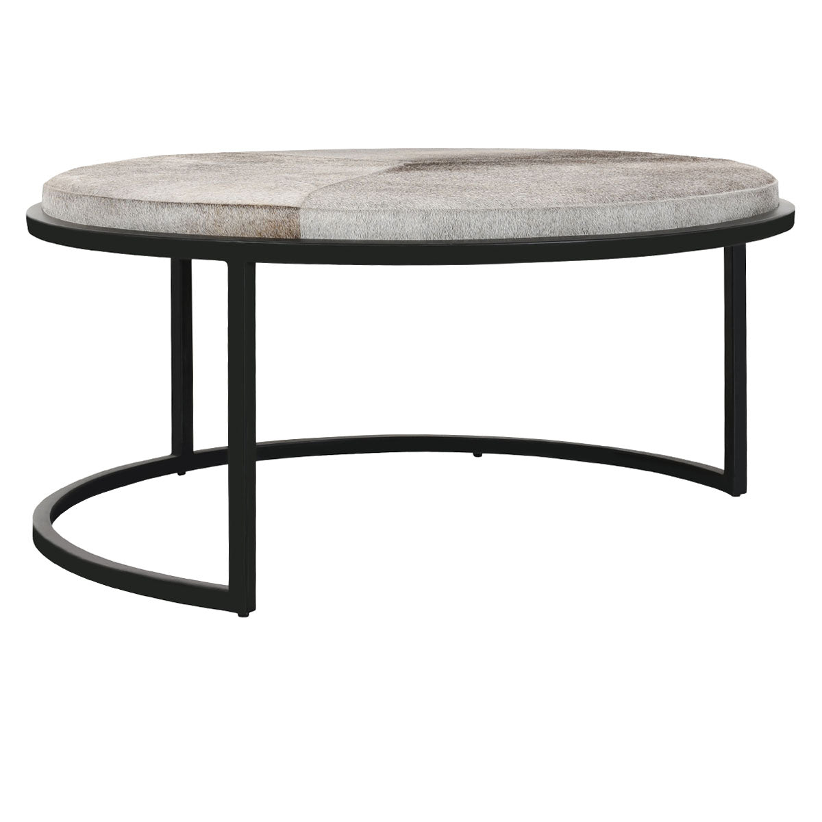 Hayword Hide Set of 2 Nesting Tables-Gray - Chapin Furniture