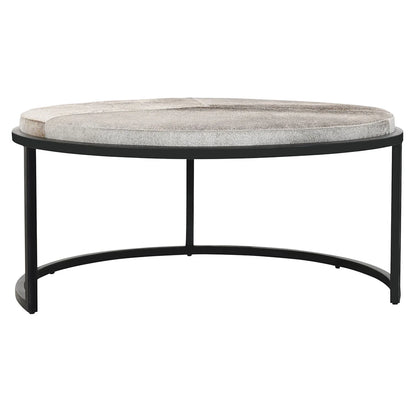 Hayword Hide Set of 2 Nesting Tables-Gray - Chapin Furniture