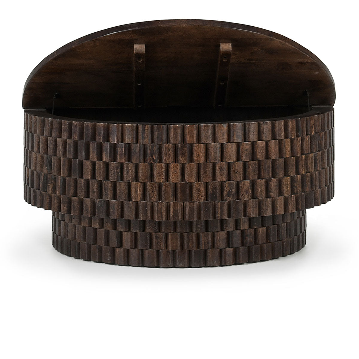 Norwood 40" Round Coffee Table- Bark Brown - Chapin Furniture