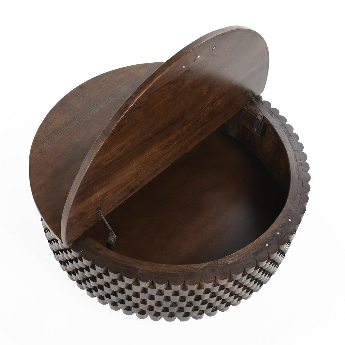 Norwood 40" Round Coffee Table- Bark Brown - Chapin Furniture