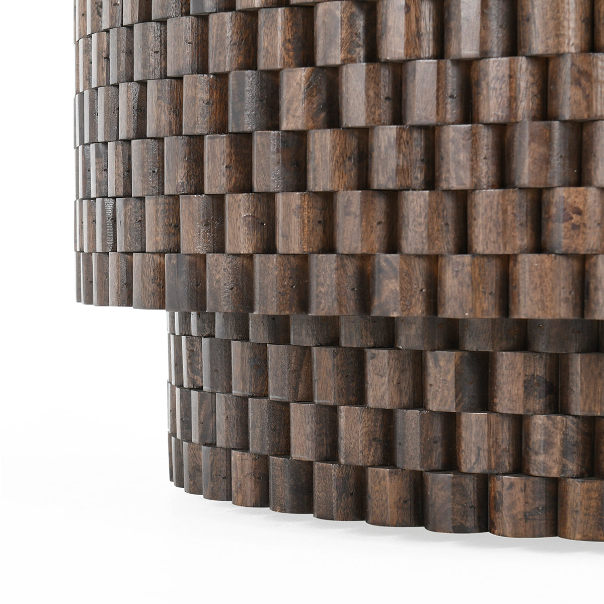 Norwood 40" Round Coffee Table- Bark Brown - Chapin Furniture