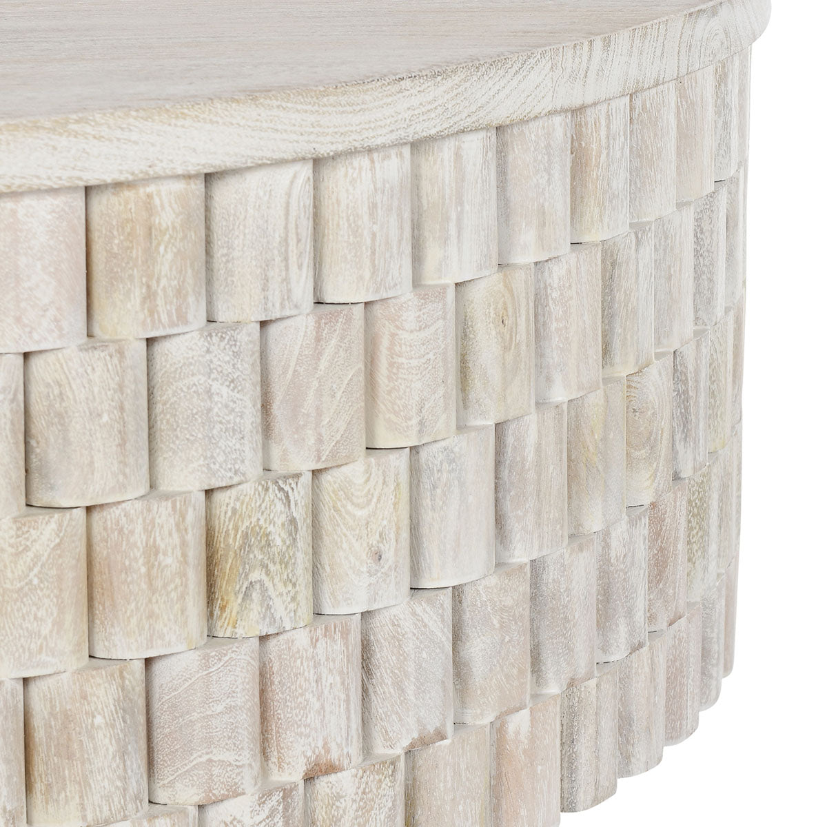 Norwood 40" Round Coffee Table- Coastal White - Chapin Furniture