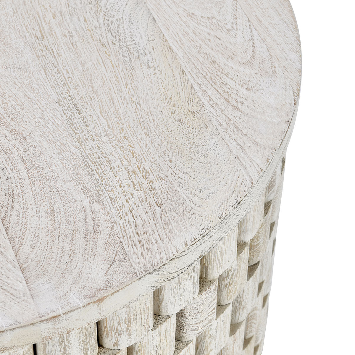 Norwood Round End Table- White - Chapin Furniture