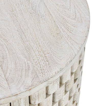 Norwood Round End Table- White - Chapin Furniture