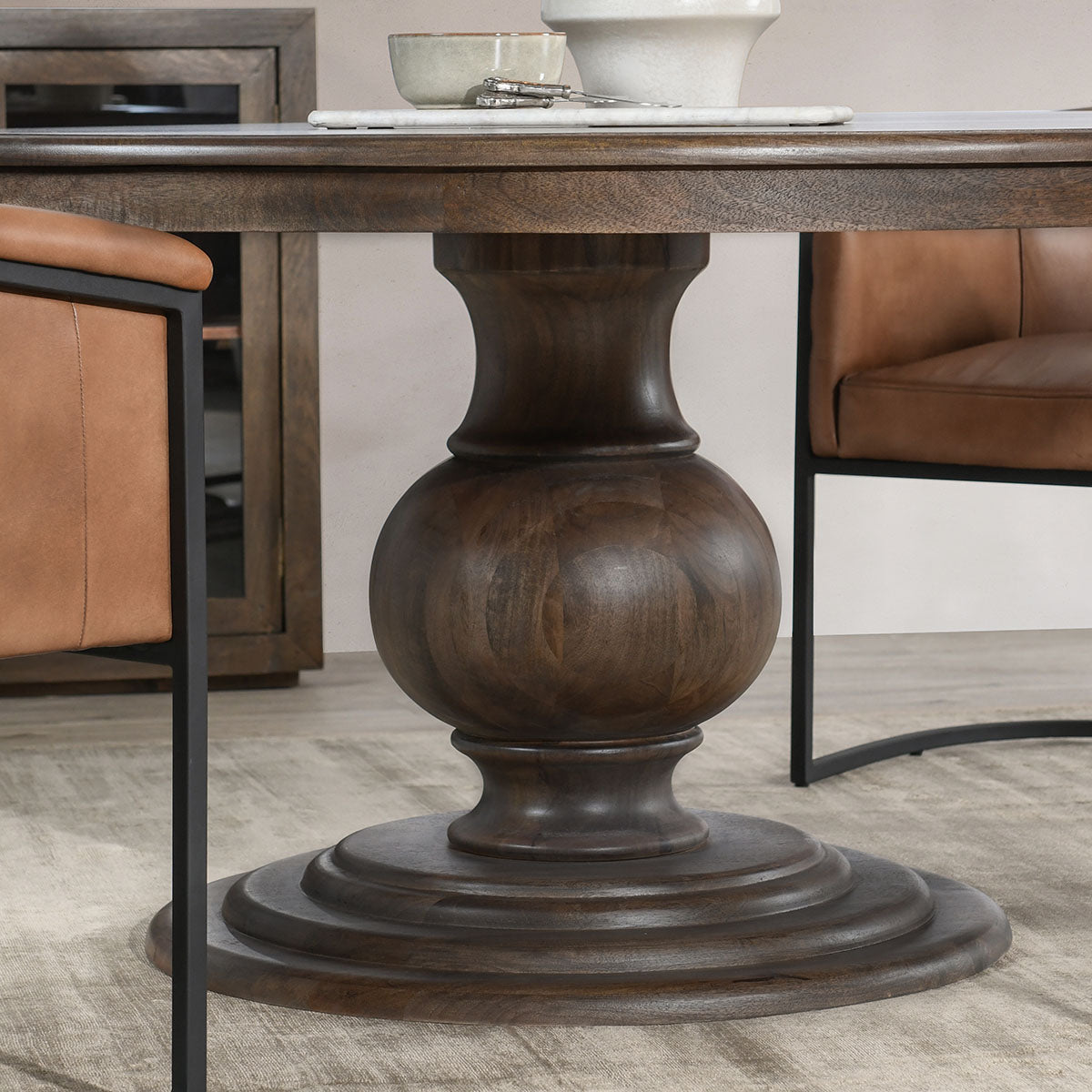 Brookside Wood 60" Round Dining Table - Chapin Furniture