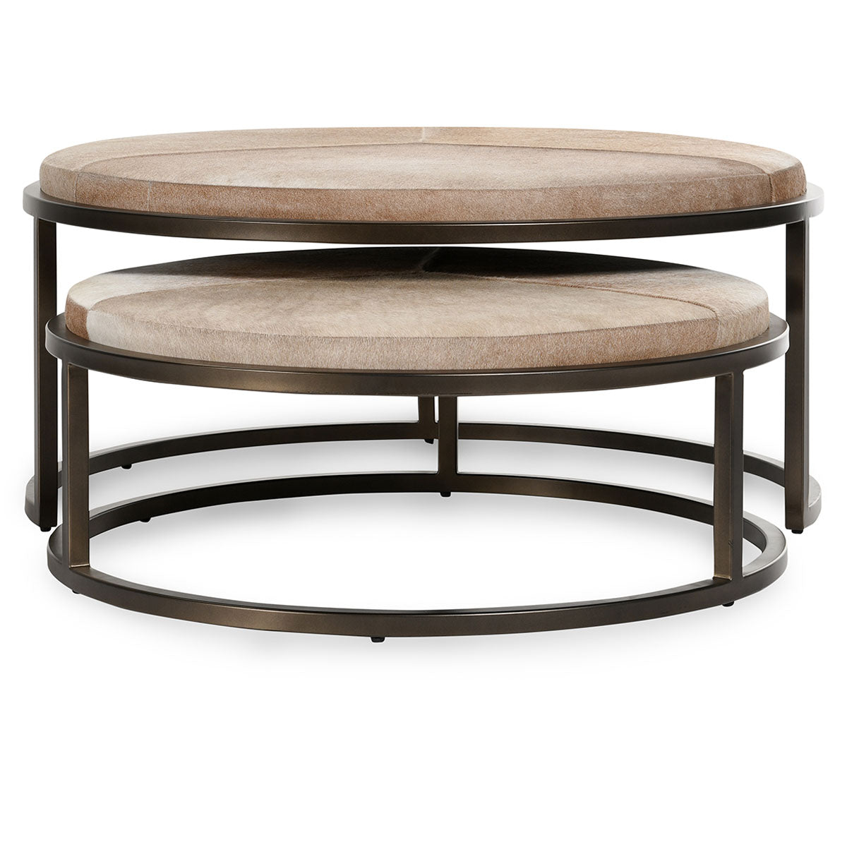 Hayword Hide Set of 2 Nesting Tables- Blonde - Chapin Furniture