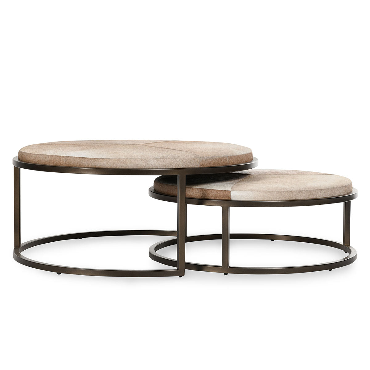 Hayword Hide Set of 2 Nesting Tables- Blonde - Chapin Furniture