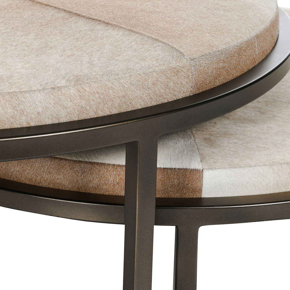 Hayword Hide Set of 2 Nesting Tables- Blonde - Chapin Furniture