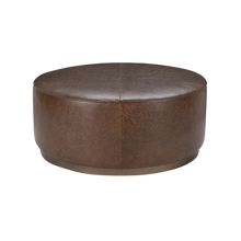 Clair Leather Round Coffee Table - Chapin Furniture