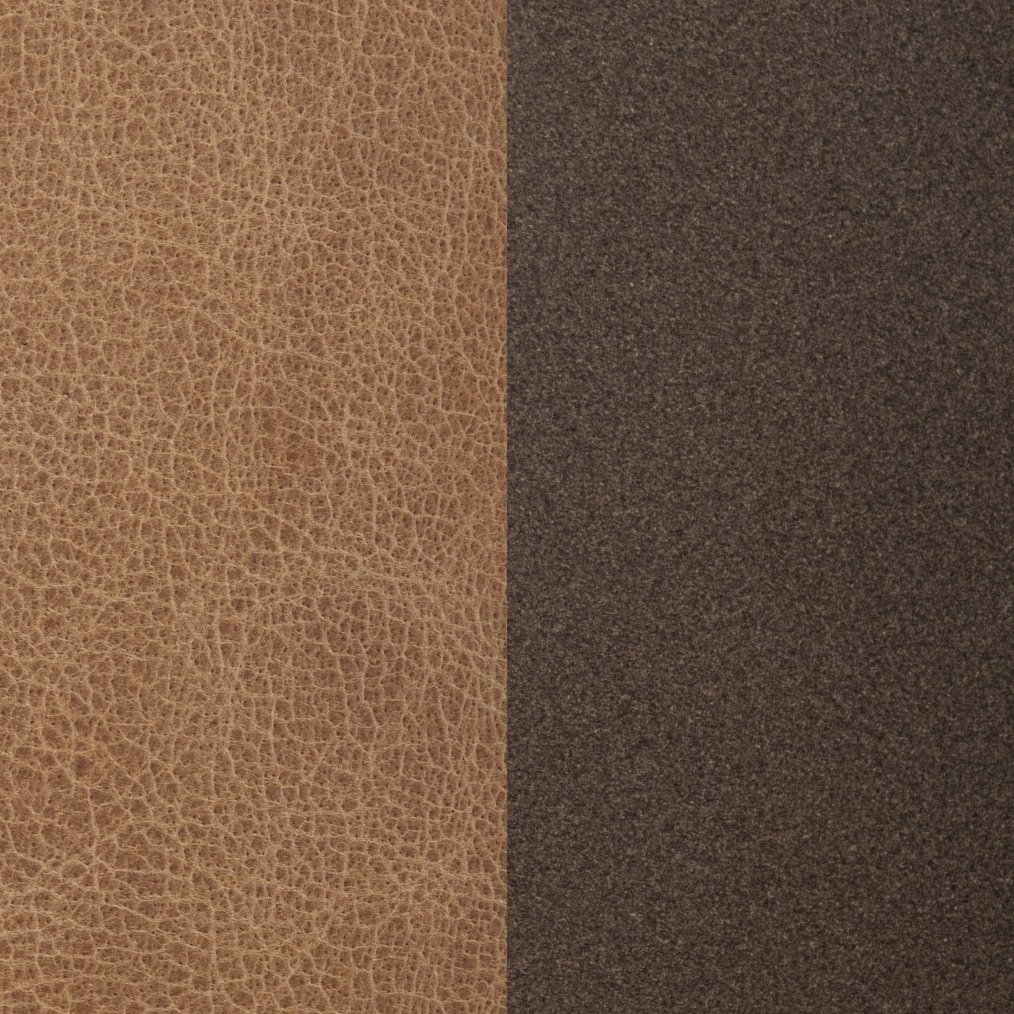 Clair Leather Round Ottoman