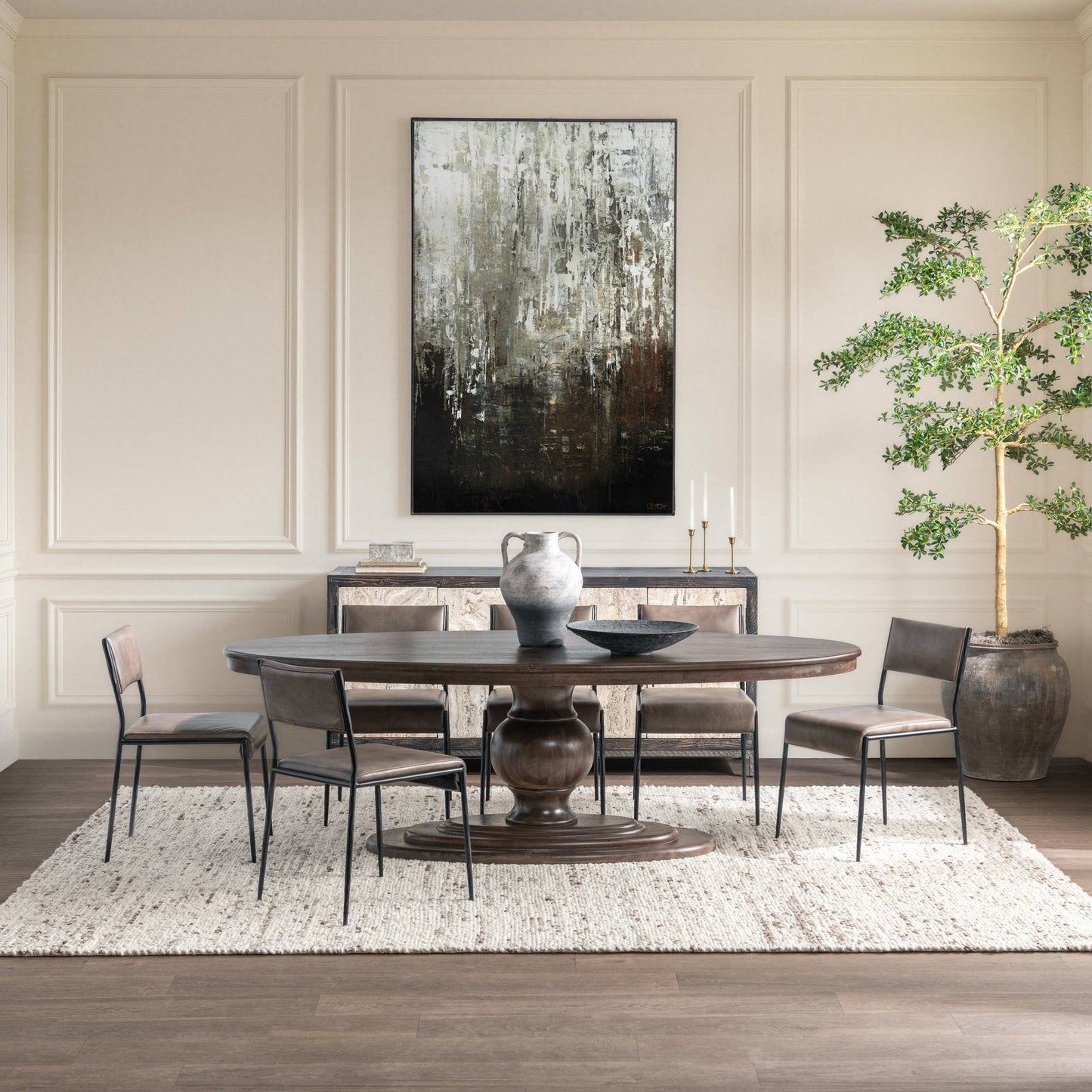 Brookside 94" Oval Dining Table - Cocoa Brown - Chapin Furniture