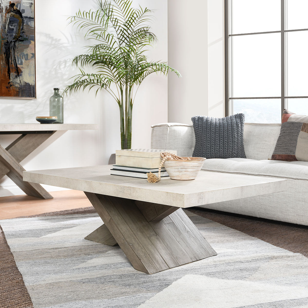 Durant Reclaimed Pine 54" Reclaimed Pine Coffee Table - Chapin Furniture
