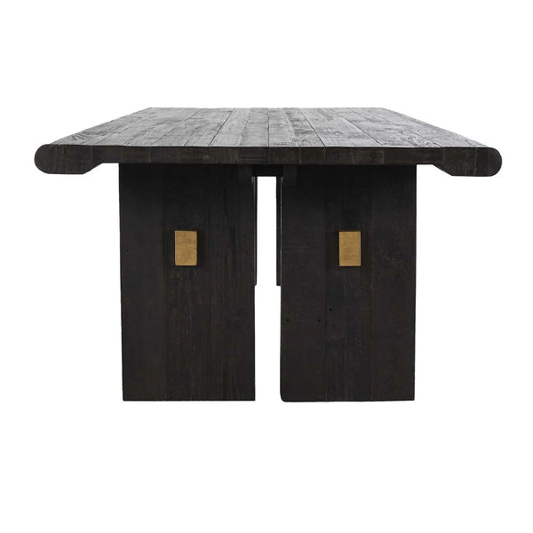 Larson Reclaimed Pine 96" Dining Table- Black - Chapin Furniture