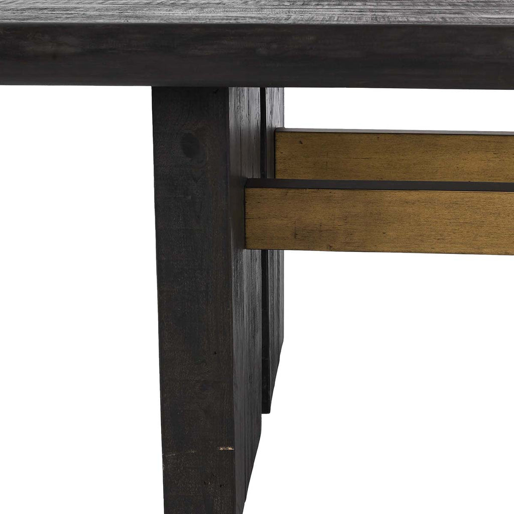 Larson Reclaimed Pine 96" Dining Table- Black - Chapin Furniture