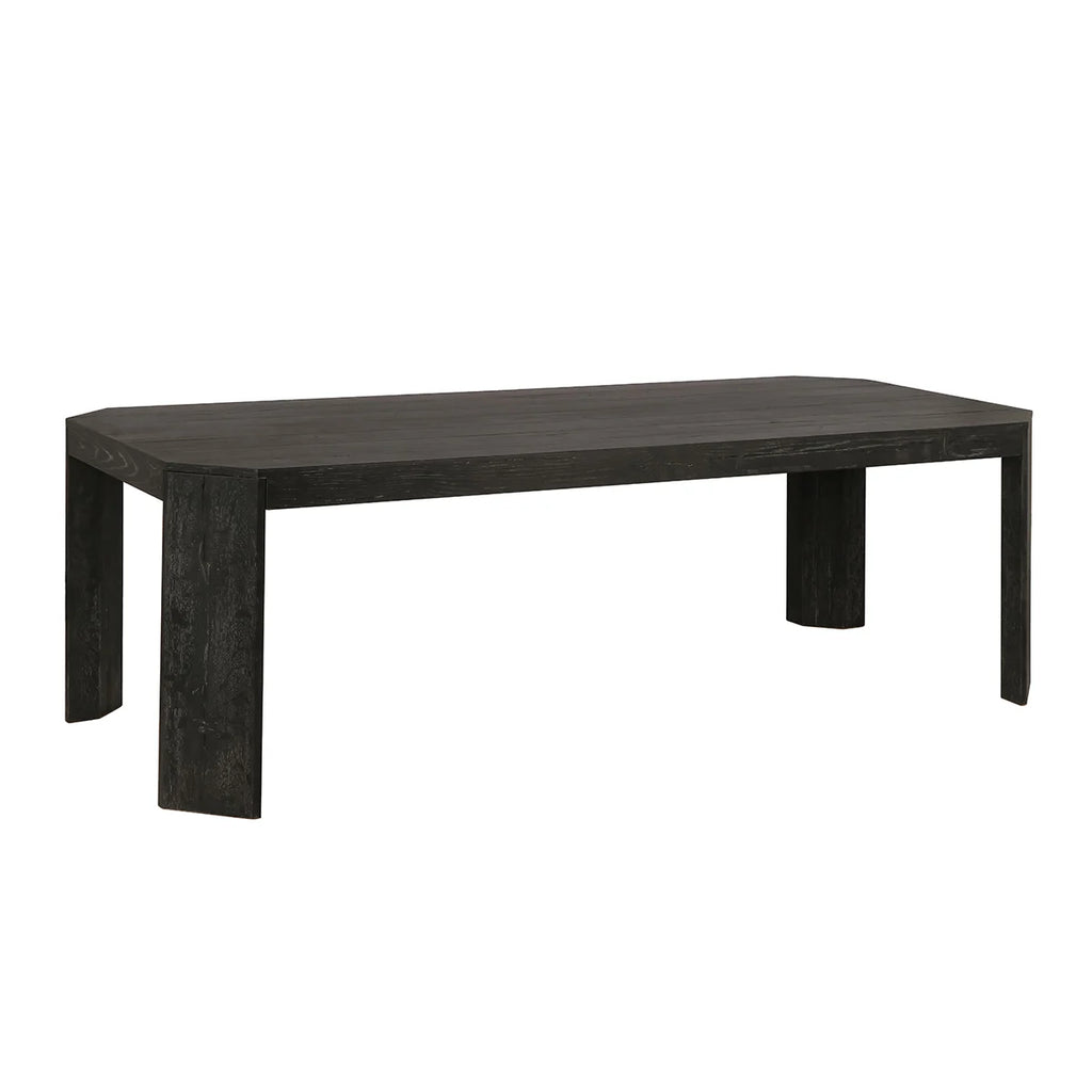 Macarthur Reclaimed Oak 94" Dining Table- Black - Chapin Furniture