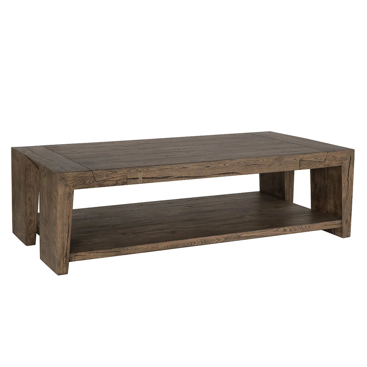 Troy Reclaimed Oak 60" Coffee Table- Brown - Chapin Furniture
