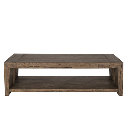 Troy Reclaimed Oak 60" Coffee Table- Brown - Chapin Furniture