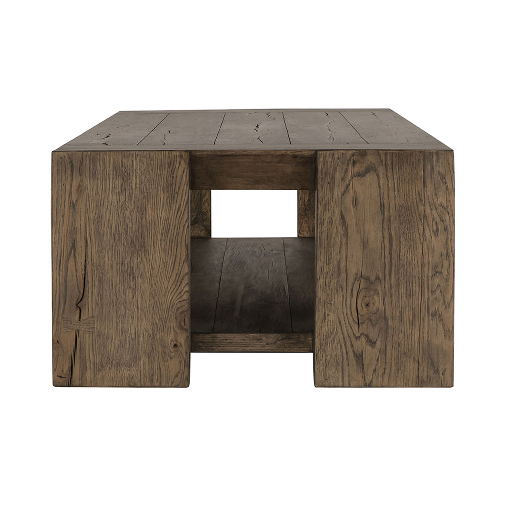 Troy Reclaimed Oak 60" Coffee Table- Brown - Chapin Furniture