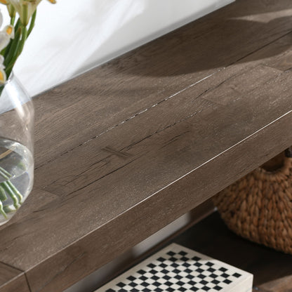 Troy 72" Reclaimed Console Table- Suede Brown - Chapin Furniture