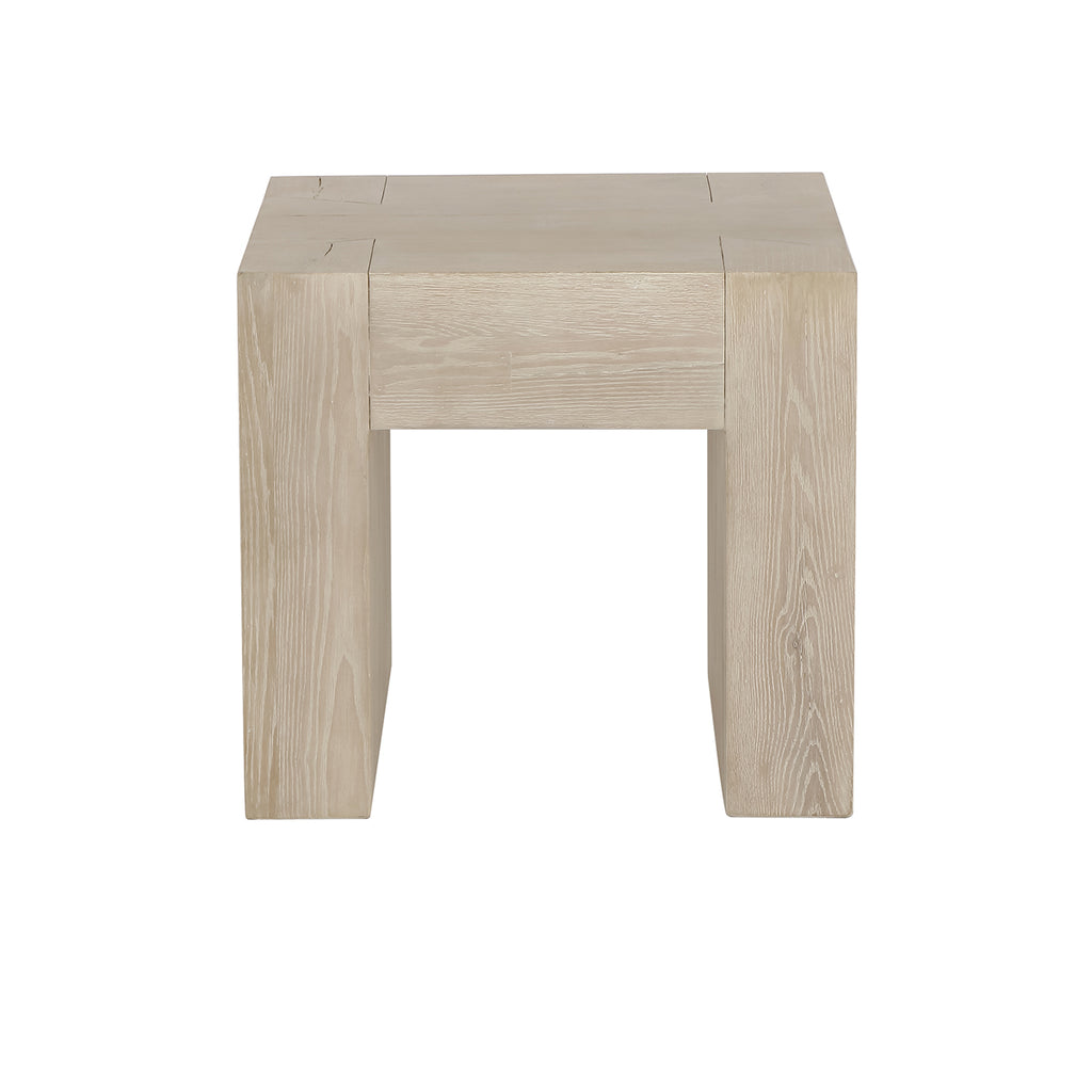 Bristol End Table- Aged Cream - Chapin Furniture