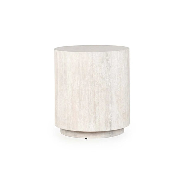 Layne Round End Table- White - Chapin Furniture